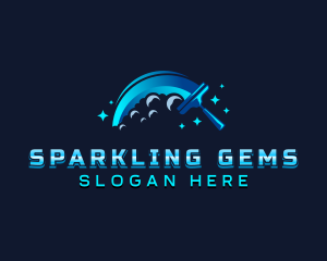 Sparkling Squeegee Cleaner logo design