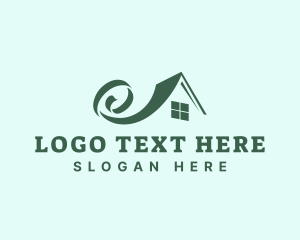 Home Roofing Ribbon logo