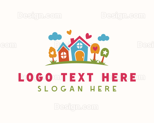 Preschool Kindergarten Daycare Logo