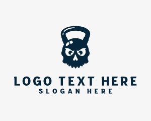 Skull Kettlebell Weights  Logo