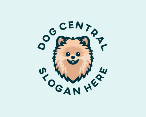 Pomeranian Dog Grooming logo design