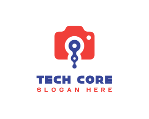 Circuit Tech Camera logo design