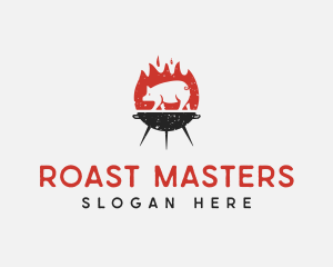 Roasted Pig Grill logo design