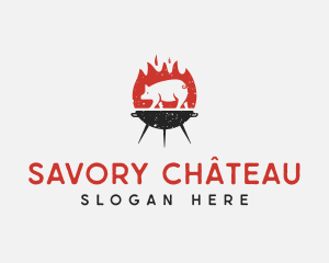 Roasted Pig Grill logo design