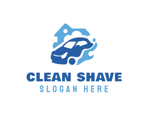 Home Car Wash Cleaning logo design