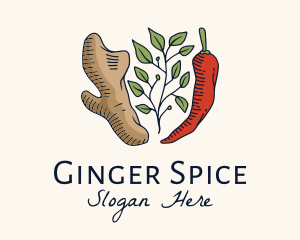 Ginger Leaf Spice logo
