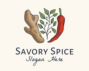 Ginger Leaf Spice logo