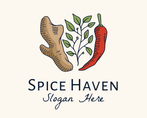 Ginger Leaf Spice logo