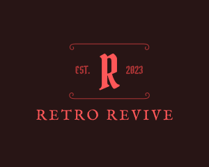 Retro Rustic Ranch logo design