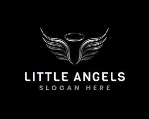 Heavenly Angel Wings logo design