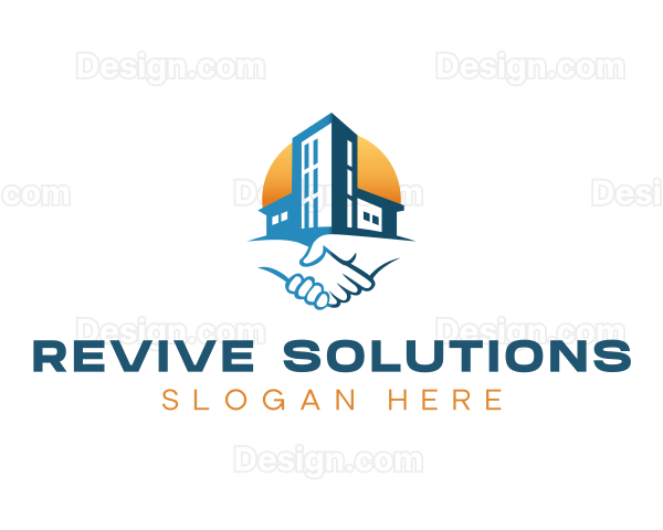 Building Real Estate Deal Logo