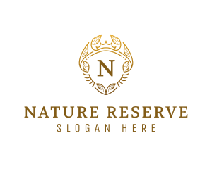 Elegant Royal Nature Shield logo design