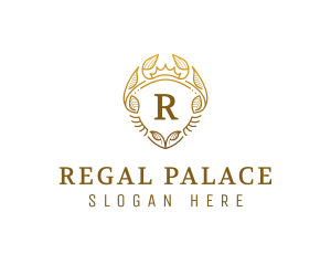 Elegant Royal Nature Shield logo design