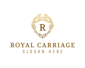 Elegant Royal Nature Shield logo design