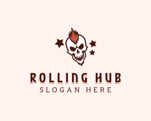 Rock Band Skull logo design