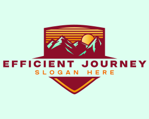 Mountain Peak Hiking logo design