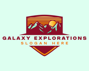 Mountain Peak Hiking logo design