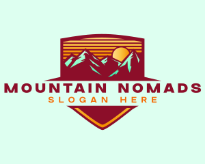 Mountain Peak Hiking logo design