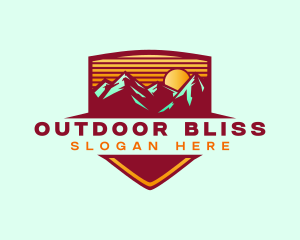 Mountain Peak Hiking logo design