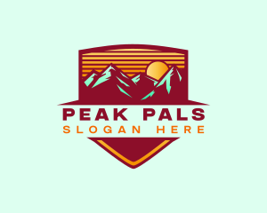 Mountain Peak Hiking logo design