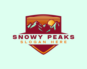 Mountain Peak Hiking logo design