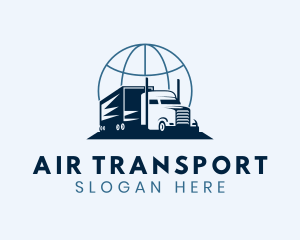 Global Logistics Truck logo design