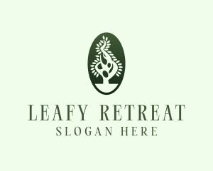 Tree Nature Therapy Wellness logo design