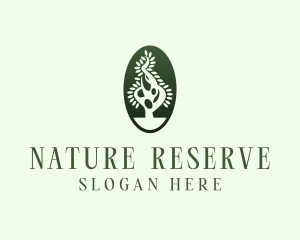 Tree Nature Therapy Wellness logo design