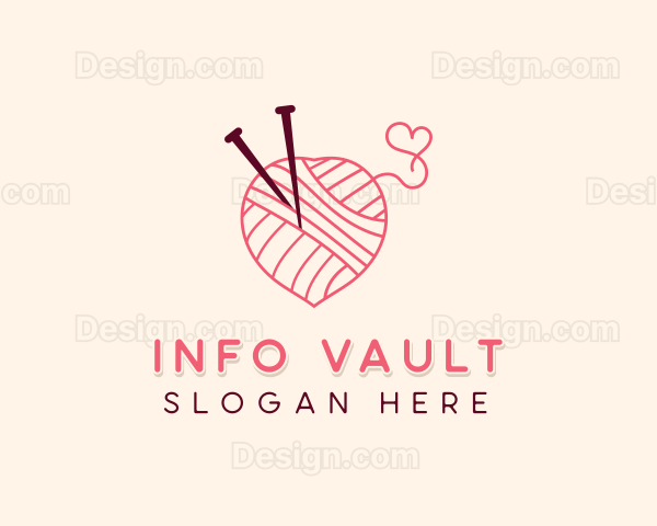 Yarn Knitting Crafts Logo