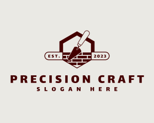 Brick Construction Trowel logo design