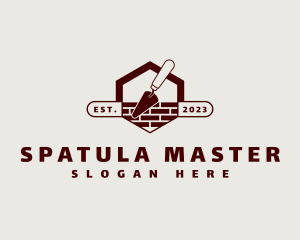 Brick Construction Trowel logo design