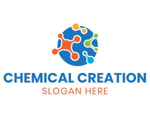 Multicolor Science Molecules  logo