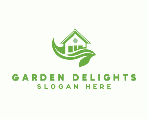 Lawn Backyard Landscaping logo design