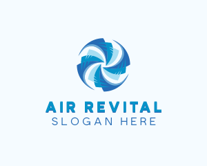 HVAC Cooling Ventilation logo design