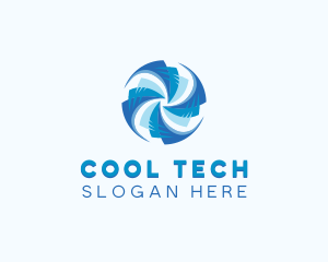 HVAC Cooling Ventilation logo design