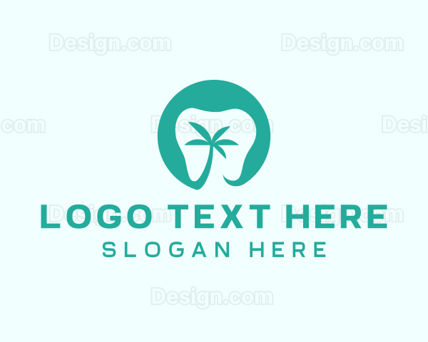 Palm Tree Dental Logo