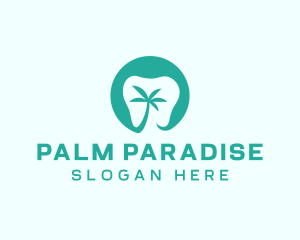 Palm Tree Dental  logo design