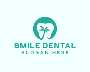 Palm Tree Dental  logo design