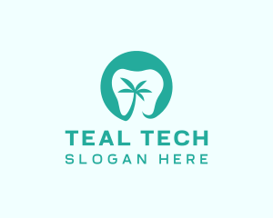 Palm Tree Dental  logo design