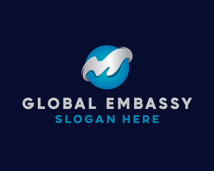 Global Business Sphere logo design