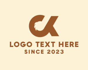 Vet Letter CK Monogram logo