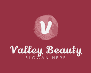 Beauty Makeup Watercolor logo design