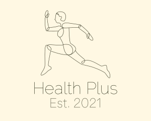 Human Runner Monoline logo