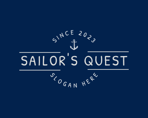 Anchor Nautical Seaman logo design