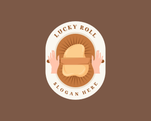 Pastry Dough Rolling Pin logo design