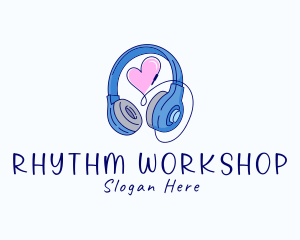 Music Heart Headphone logo