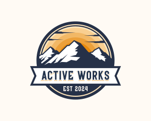 Outdoor Mountain Adventure logo design