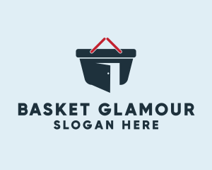 Door Basket Grocery  logo design