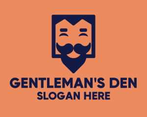 Hipster Gentleman Man logo design