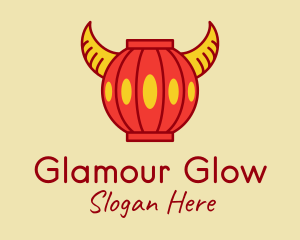 Chinese Ox Horn Lantern Logo